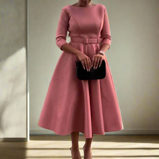 Elegant Essence Plus Size Midi Dress