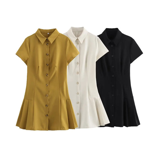 Summer Casual Shirt Dress