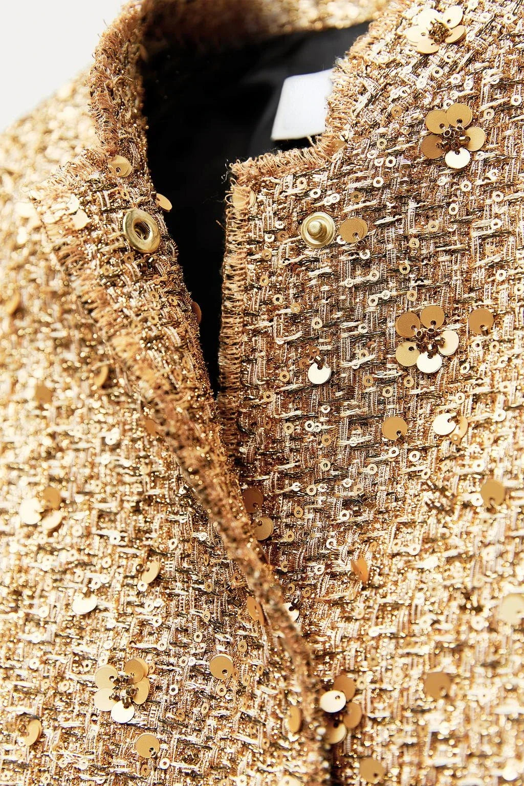 Luxe Shimmer Bomber Jacket