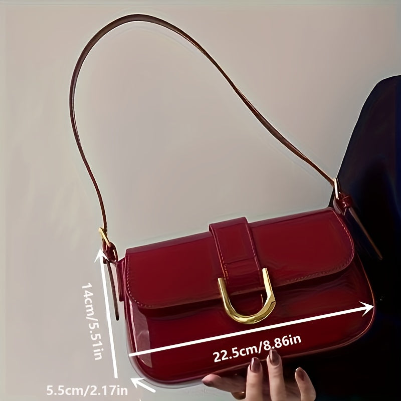 Burgundy Luxe Saddlebag