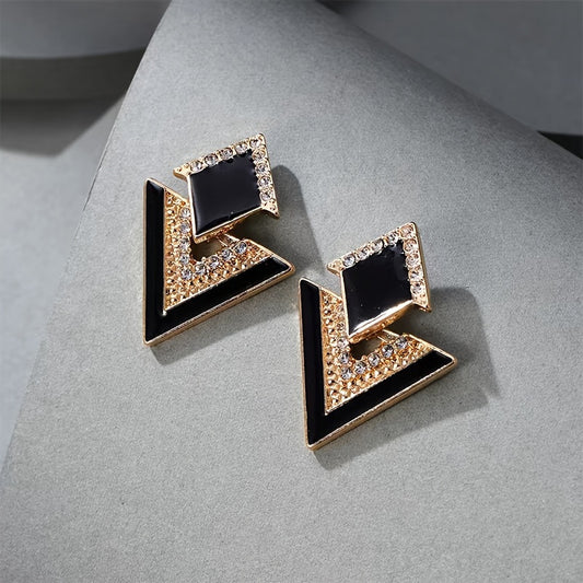 Starlit Elegance Geometric Earrings