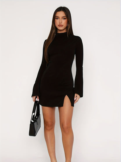 Velvet Whisper Bodycon Dress