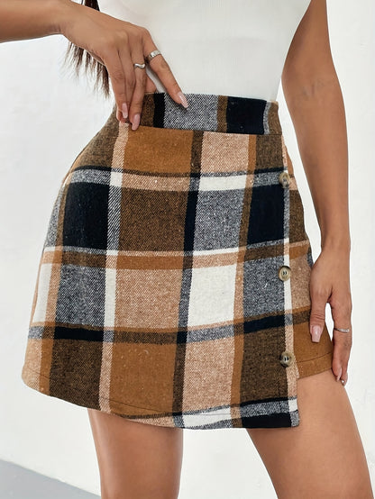 Classic Charm Plaid Skirt