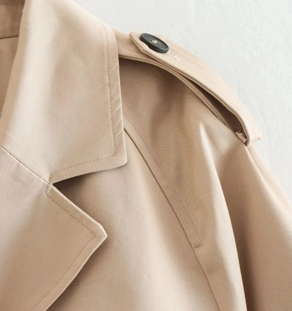 Classic Long Sleeve Cropped Trench