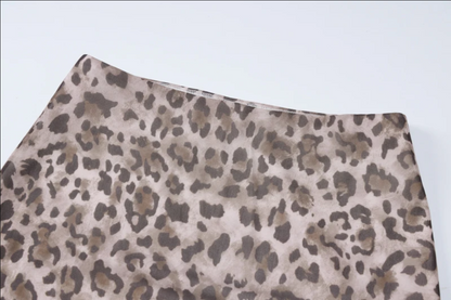Leopard Luxe A-Line Skirt