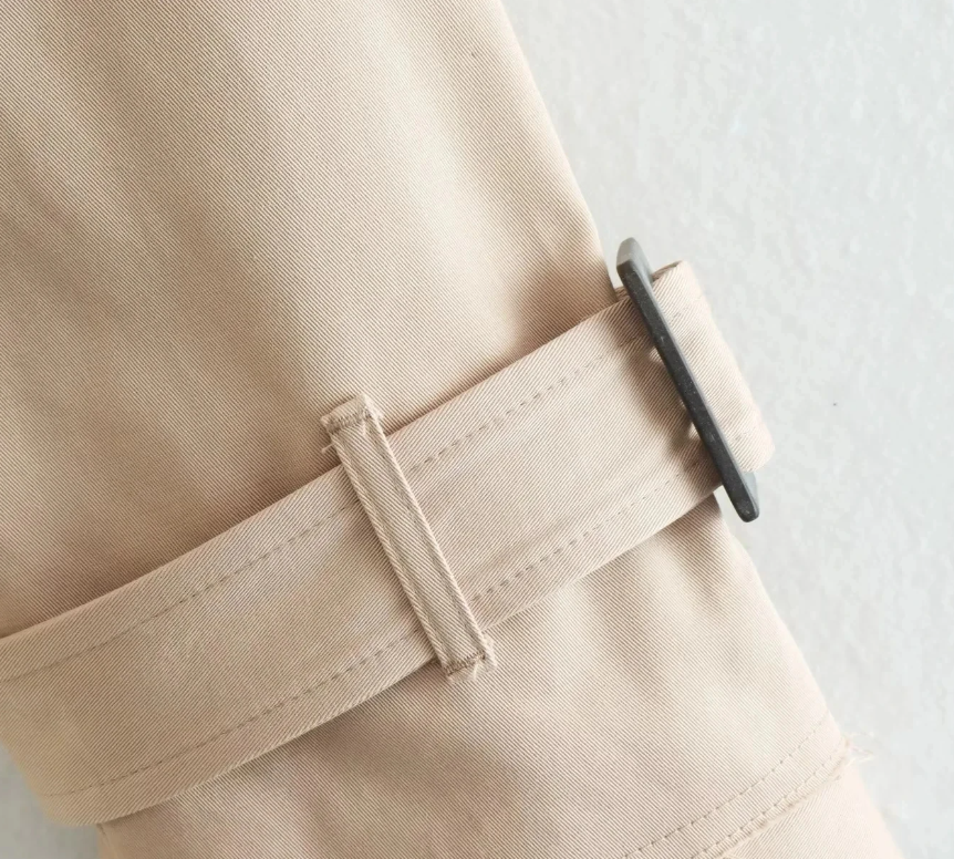 Classic Long Sleeve Cropped Trench