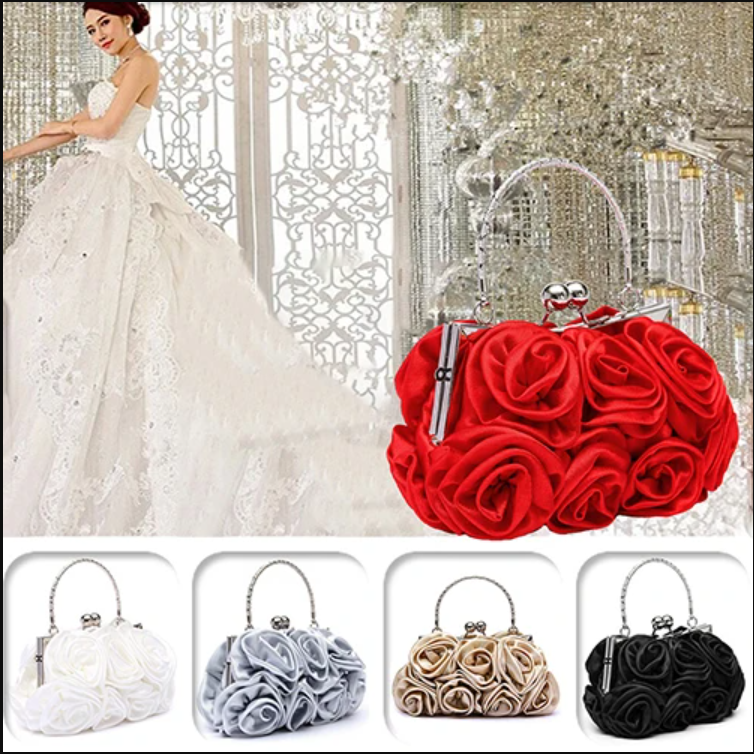 Rose Garden Floral Dream Evening Bag