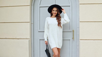 Effortless Elegance Sweater Dress