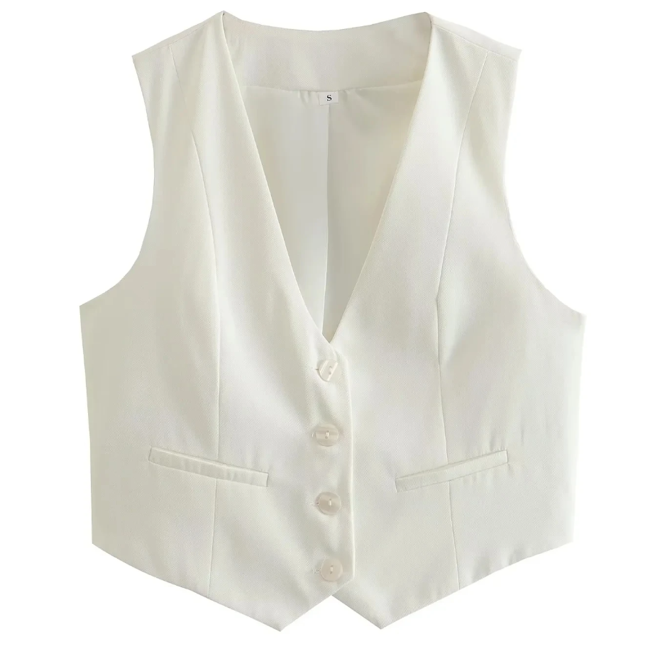 Stylish Office Vest Top