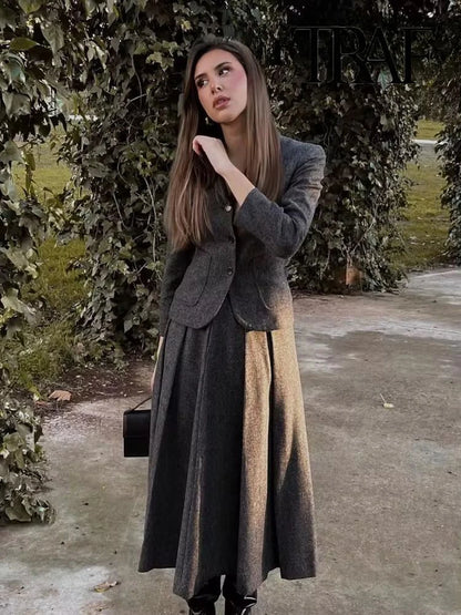 Women’s  Flattering  Suit Skirt & Top Set