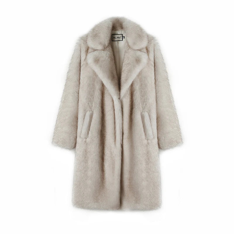 Neo Mint Fluffy Elegance Overcoat