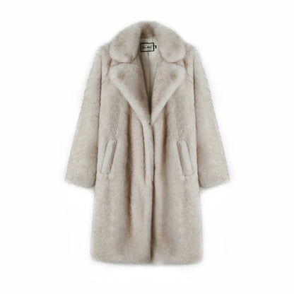 Neo Mint Fluffy Elegance Overcoat