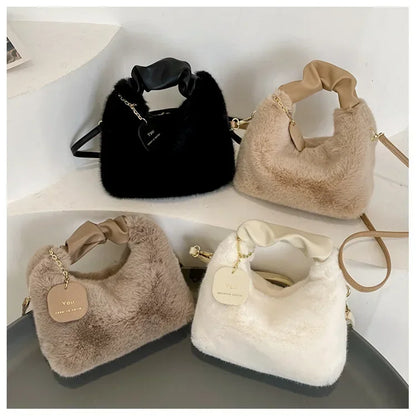 Faux fur plush Handbag