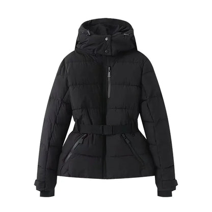 Women's Winter Hooded High Waist Coats
