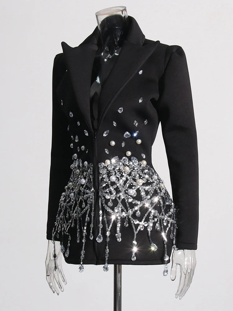Diamond Spliced Mini Dress