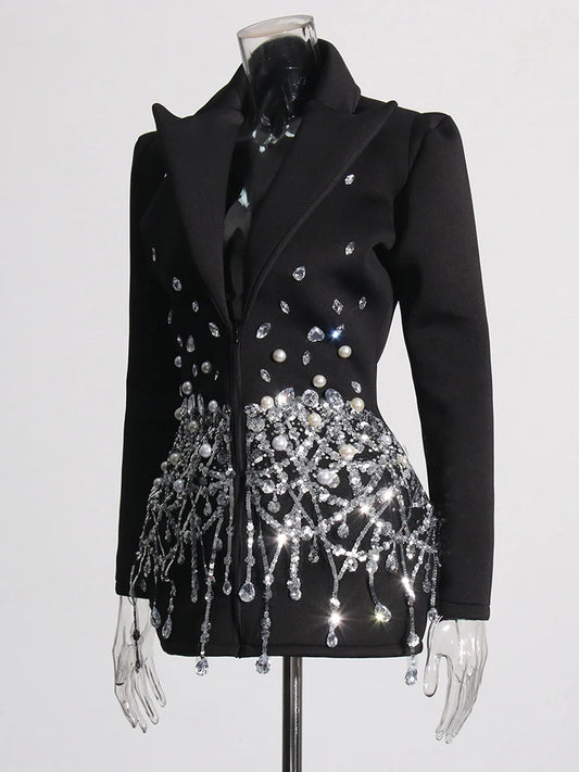 Diamond Spliced Mini Dress