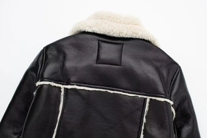 Faux Leather Jacket
