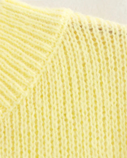 Golden Glow Knitting Top