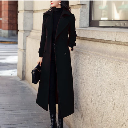 Winter Elegance Trench Coat