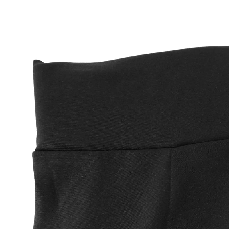 Black T-Shirt & Split Skirt Set