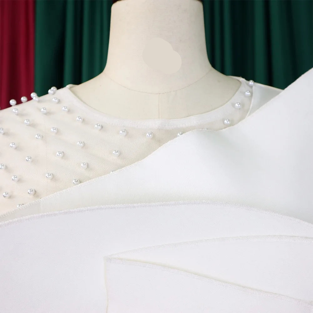 Elegant Beaded Sleeve Jumpsuit