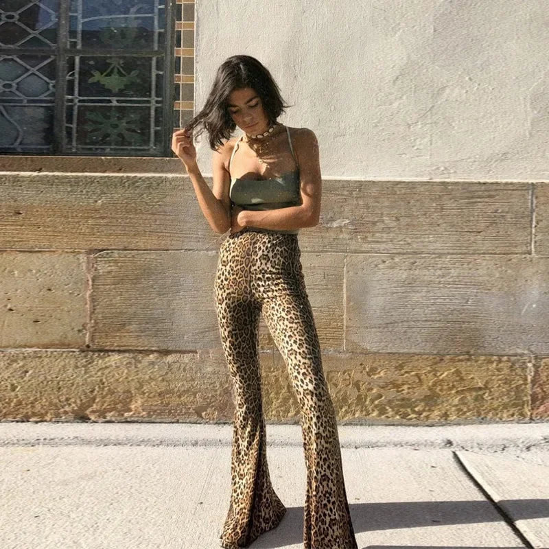 Fierce & Free Casual Leopard Print Trousers