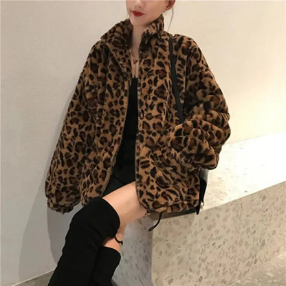 Fuzzy Leopard Luxe Jacket