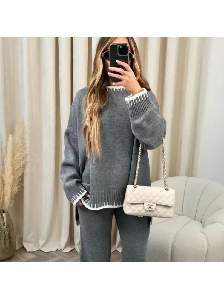 Winter Breeze Relaxed Sportswear Ensemble