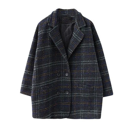 Urban Plaid Wool Blend Jacket