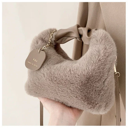 Faux fur plush Handbag