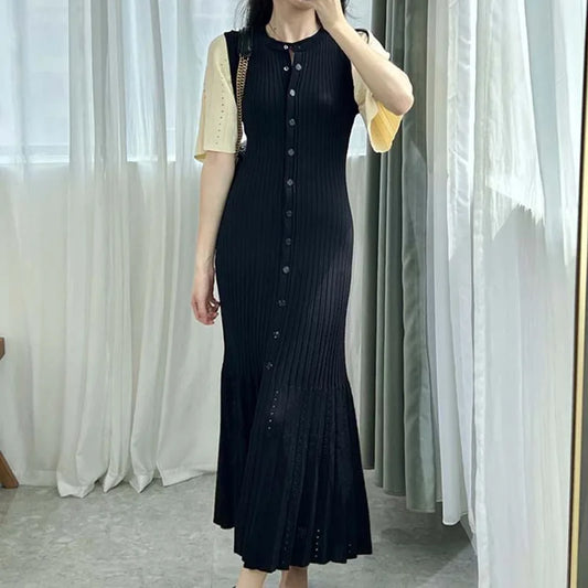 French Inspired Knitted Mermaid Dress