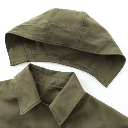 Green Warm Winter Hooded Jackets