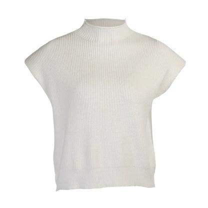 Sleek Sleeveless Knit Jumper