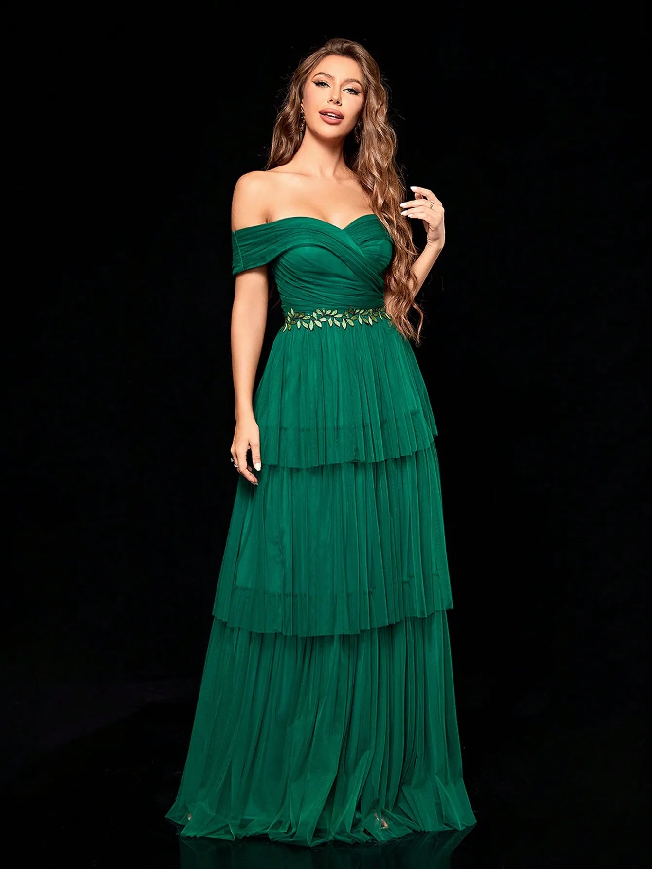 Multi-Layer Gauze Evening Dress
