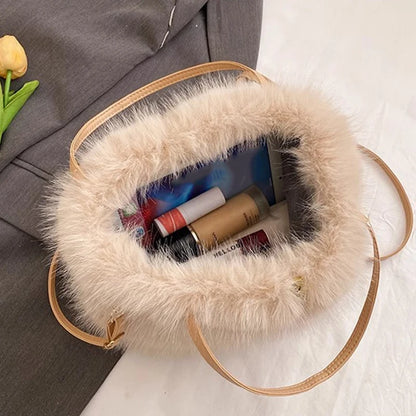 LuxeFur Bucket Tote