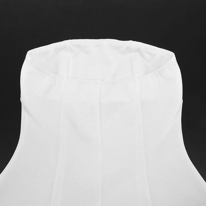 Elegant Strapless A-Line Mini Dress - White