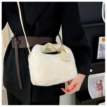 Faux fur plush Handbag