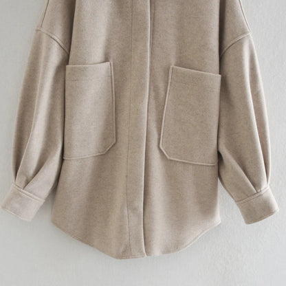 Long Sleeve Wool Coat