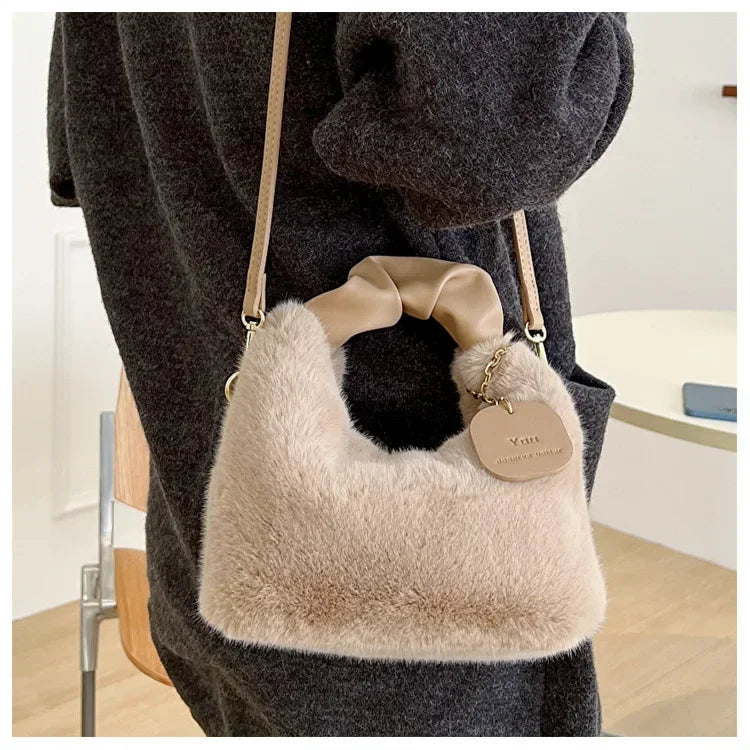 Faux fur plush Handbag