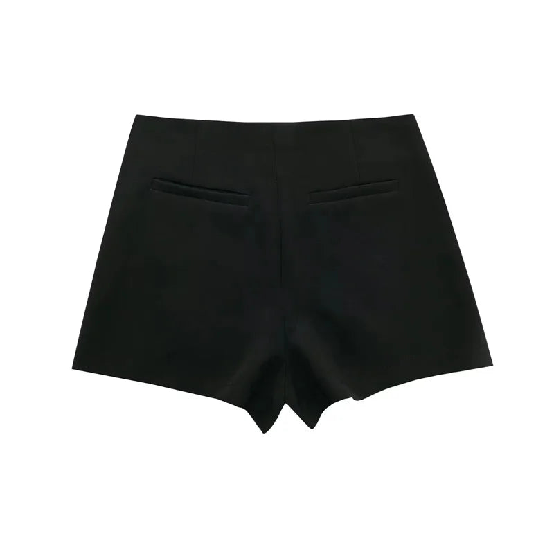 High-Waist Asymmetric Skort