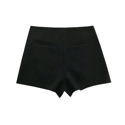 High-Waist Asymmetric Skort
