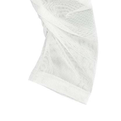 Flower-Tie Mini Dress - White