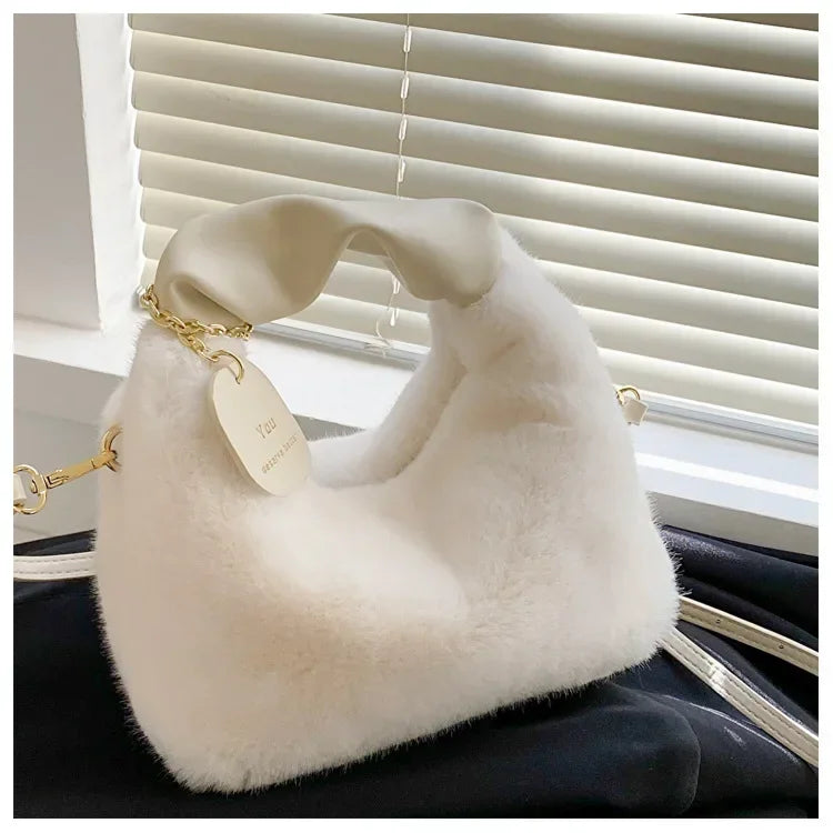 Faux fur plush Handbag