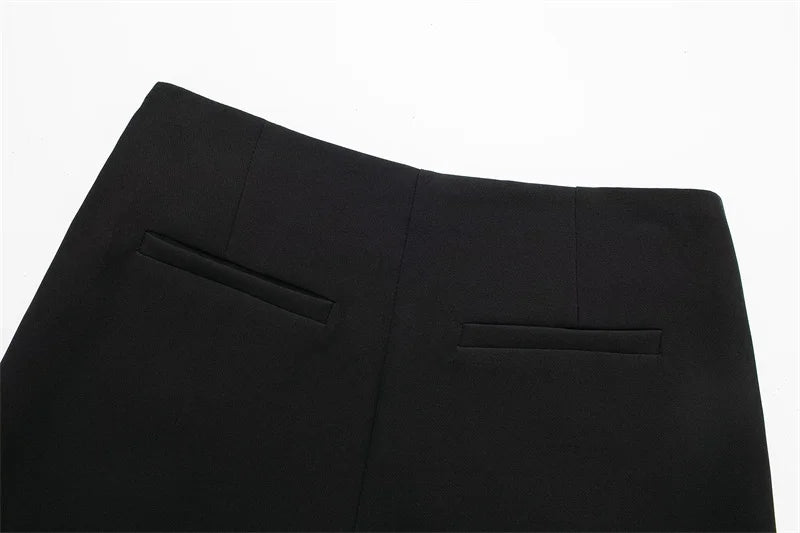 High-Waist Asymmetric Skort