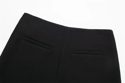 High-Waist Asymmetric Skort