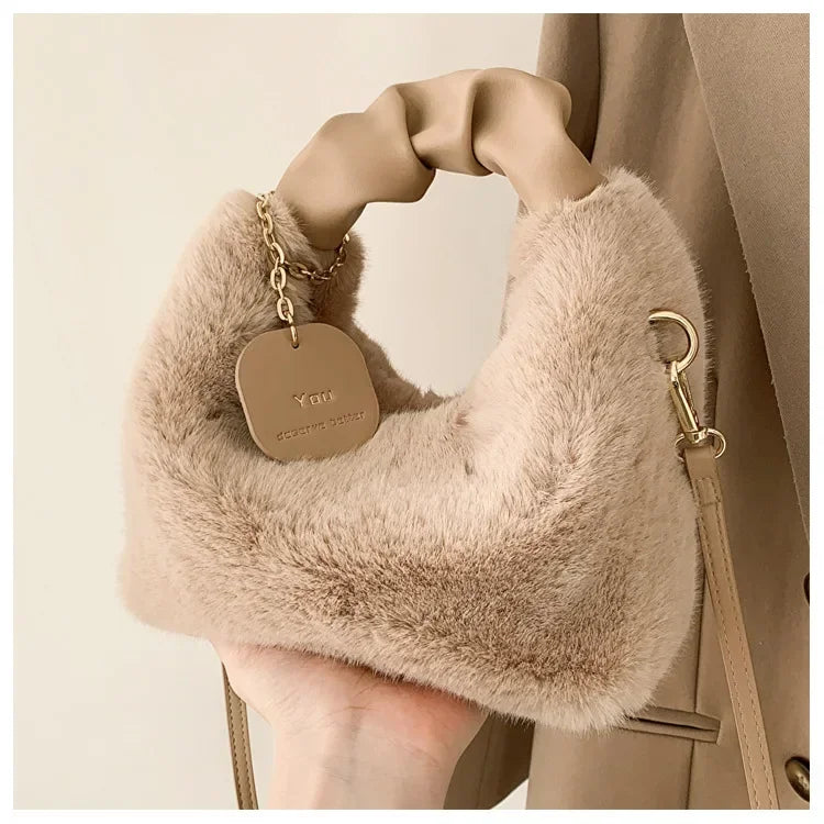 Faux fur plush Handbag