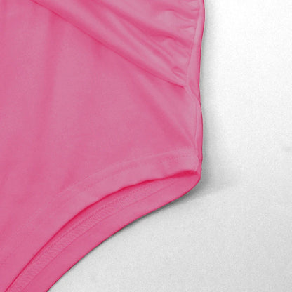 Backless Corset Bodysuit - Pink