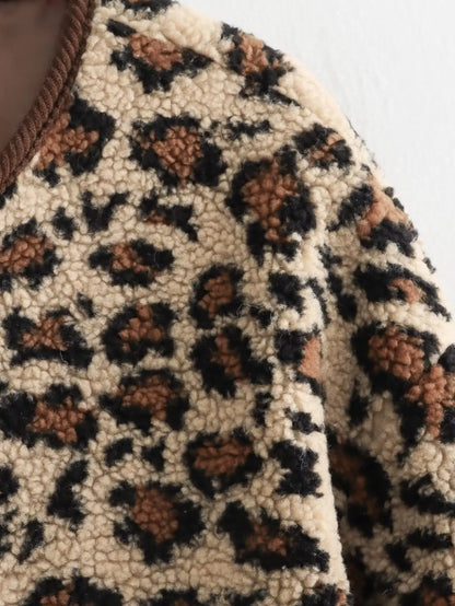 Wild Elegance Retro Leopard Jacket