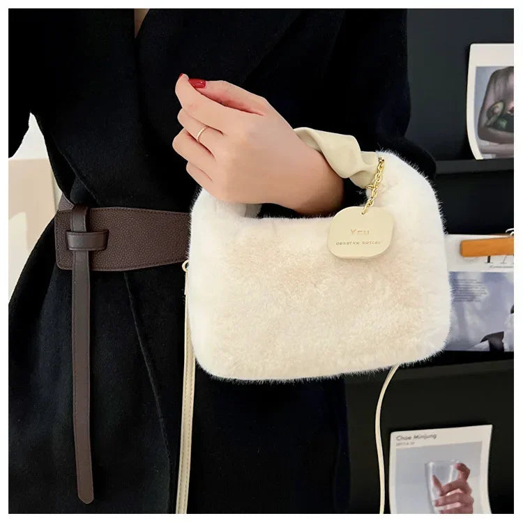 Faux fur plush Handbag