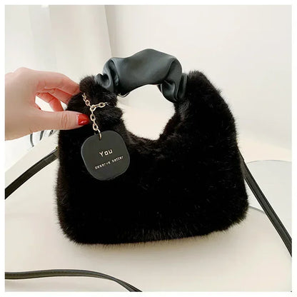 Faux fur plush Handbag